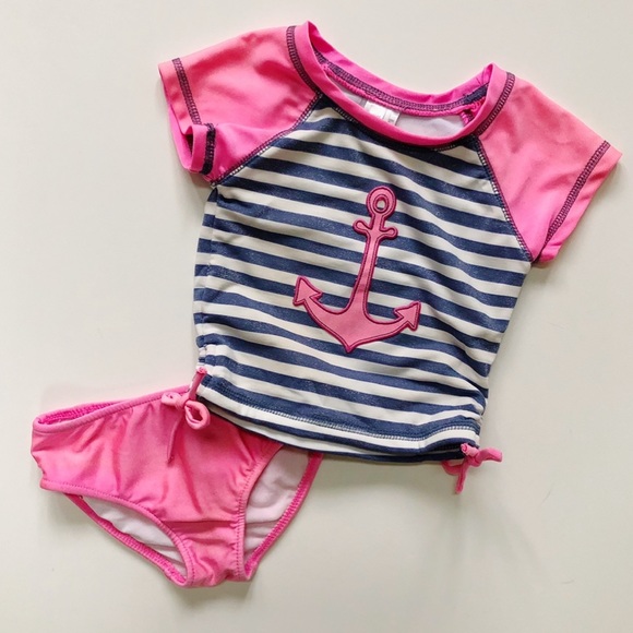 Love You Lots 2 Piece Anchor Swim Set 18 Mos - Picture 1 of 6